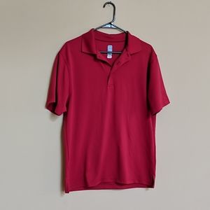 PGA red polo